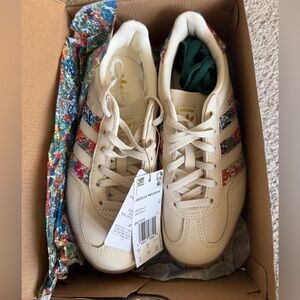 Liberty London x Adidas Gazelle Indoor Floral Embroidery Off White